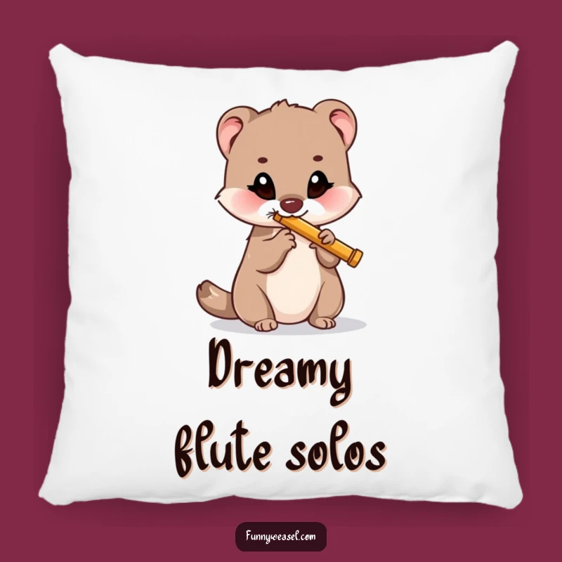 Funny Musical Weasel Pillow: Cozy Comfort with a Humorous Melody Gift