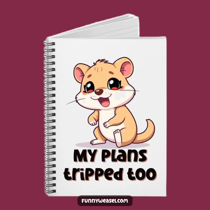 Funny Weasel Trip Notebook: Jot Down Goofy Moments Gift
