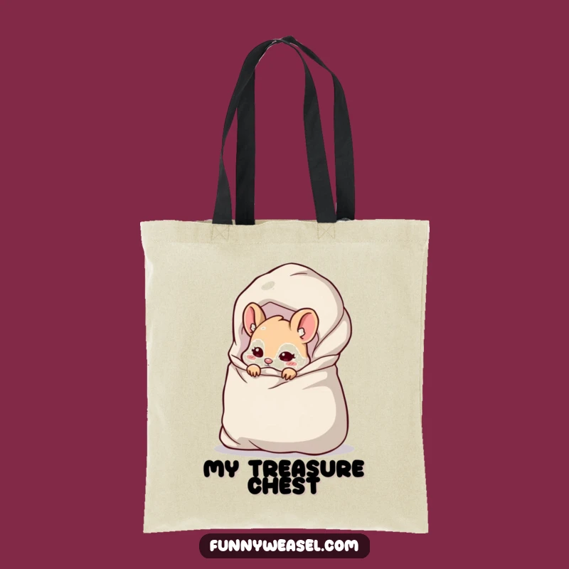 Funny Weasel Stash Tote Bag: Carry Your Laughs in Style Gift